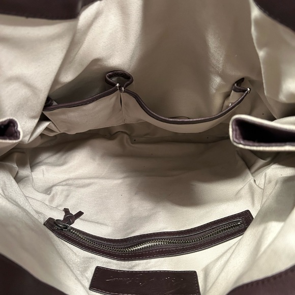 Foley & Corina Brown leather tote bag - Picture 5 of 8